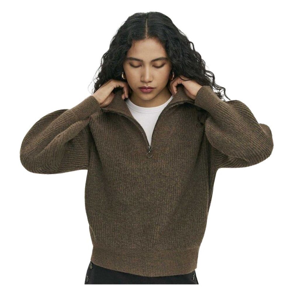 Finery Womens/Ladies Maddy Funnel Neck Long-Sleeved Sweater Top / Mole